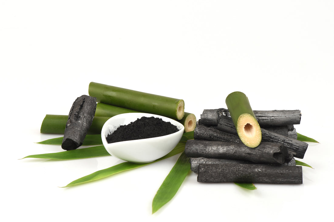 Bamboo and bamboo charcoal used for deodorising and dehumidifying